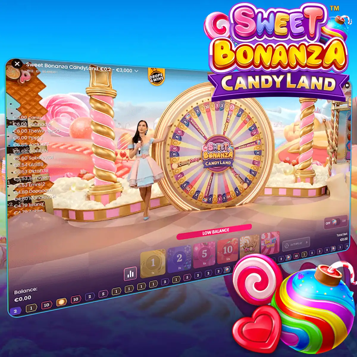 Sweet Bonanza Candyland result statistics