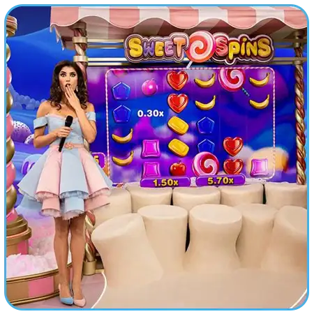 Bonus Sweet Spins Sweet Bonanza Candyland live